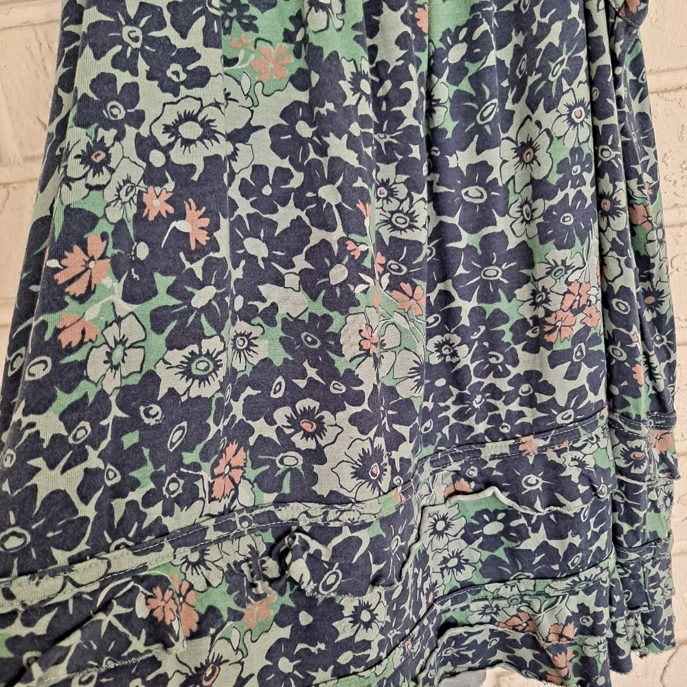 Marc by Marc Jacobs crew neck floral boho top with ruffles, small - Picture 4 of 4